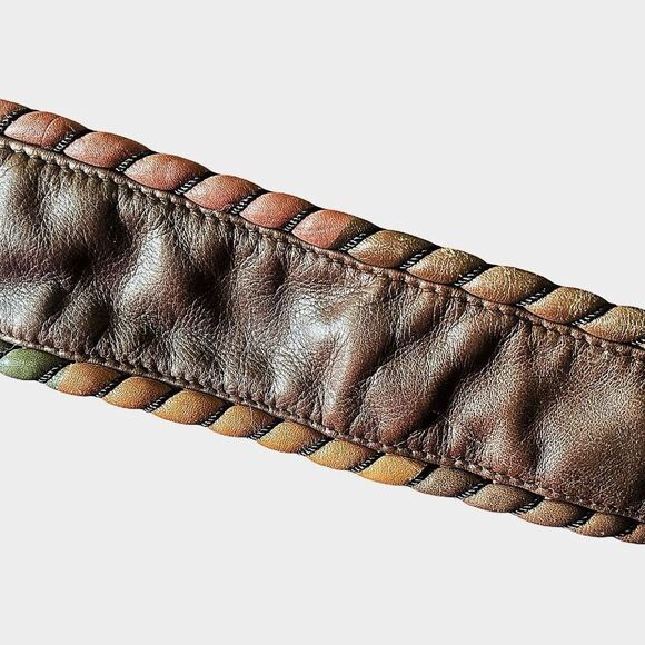 Vintage Sura Boho Chocolate Brown Leather Shoulder Bag - Picture 7 of 11